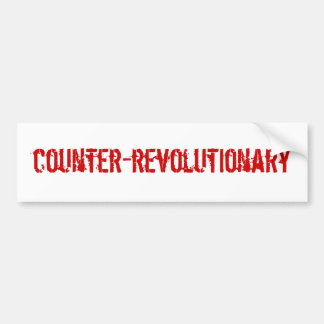 tegenrevolutionaire slager bumpersticker