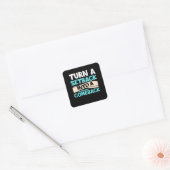 tegenslag comeback motiveren Inspirerend offerte Vierkante Sticker (Envelop)