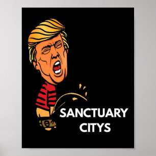 Tegenstander van heiligestad Patriottische handhav Poster