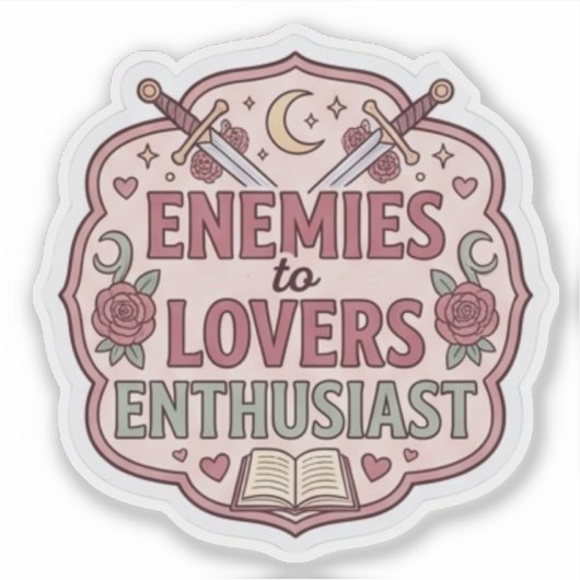 Tegenstanders tot Liefhebbers - Romantasy Sticker (Voorkant)