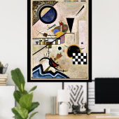 Tegenstellingen, abstract kunstwerk van Kandinsky, Poster (Thuiskantoor)