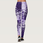 Tegenstellingen Trekken Paarse Leggings (Achterkant)