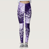 Tegenstellingen Trekken Paarse Leggings (Voorkant)