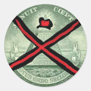 tegenstrijdig ronde sticker