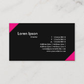 Tegenstrijdige hoeken - Crimson en Black Visitekaartje (Achterkant)
