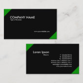 Tegenstrijdige hoeken - Groen en Zwart Visitekaartje (Voorkant / Achterkant)