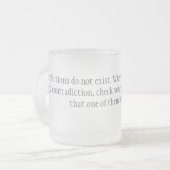 Tegenstrijdigheden Matglas Koffiemok (Voorkant links)