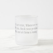 Tegenstrijdigheden Matglas Koffiemok (Center)