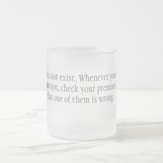 Tegenstrijdigheden Matglas Koffiemok (Center)