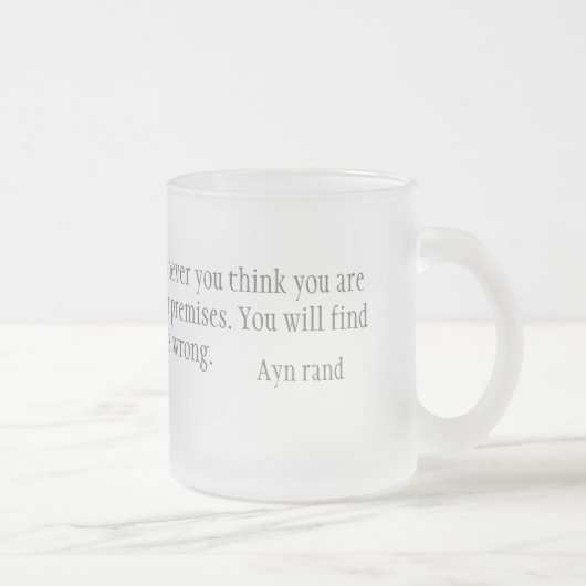 Tegenstrijdigheden Matglas Koffiemok (Rechts)