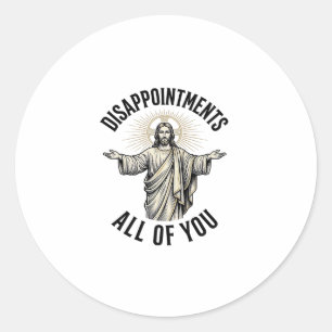 Tegenvallers Allemaal Jullie Vintage Religieus T-s Ronde Sticker