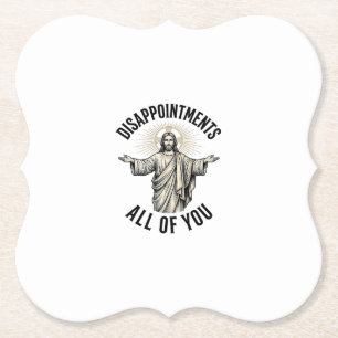 Tegenvallers Allemaal Vintage Religieus T-shirt Kartonnen Onderzetters