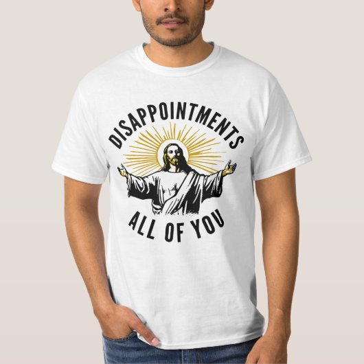 Tegenvallingen Allemaal Jezus Meme T-shirt (Voorkant)