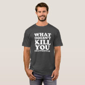 Tegenvalt mij Grappig Tshirt zwart (Voorkant volledig)