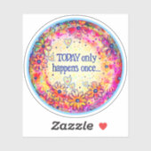 Tegenwoordig gebeurt het maar één keer, Inspirivit Sticker (Vel)