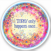 Tegenwoordig gebeurt het maar één keer, Inspirivit Sticker (Voorkant)