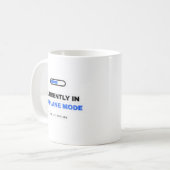 Tegenwoordig In Vliegtuigmodus Fun Mok (Voorkant links)