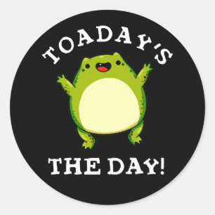 Tegenwoordig is de dag grappig om de dwerg van de ronde sticker