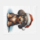 Tegenwoordig Kuifje Kerst Fleece Deken 🎅 (Voorkant (Horizontaal))