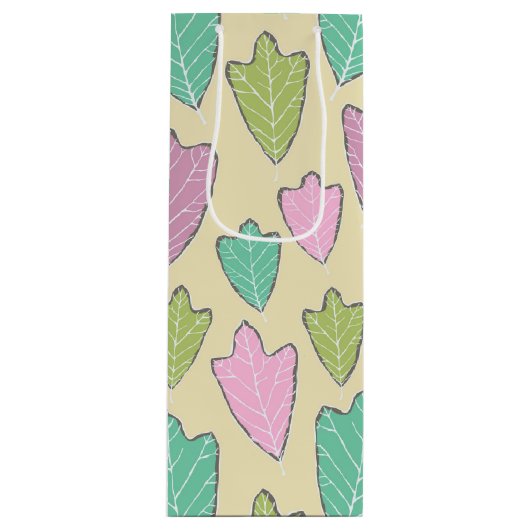 Tegenwoordig lek uit Oost-Oak leest patroonwijn Wijn Cadeautas (Voorkant)