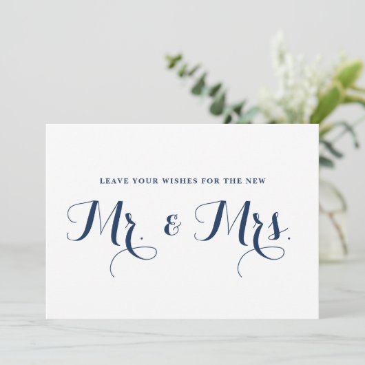 Tegenwoordig scheepscalligrafie wensen voor de hee kaart (Staand voorkant)