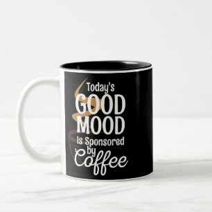 Tegenwoordig wordt Good Mood gesponsord door Coffe Tweekleurige Koffiemok