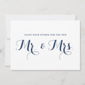 Tegenwoordige kalligrafie wensen voor de heer en m kaart (Voorkant)