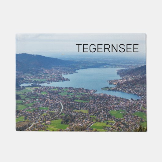Tegernsee Bavaria Lake Germany Panorama Souvenir Deurmat (Voorkant)