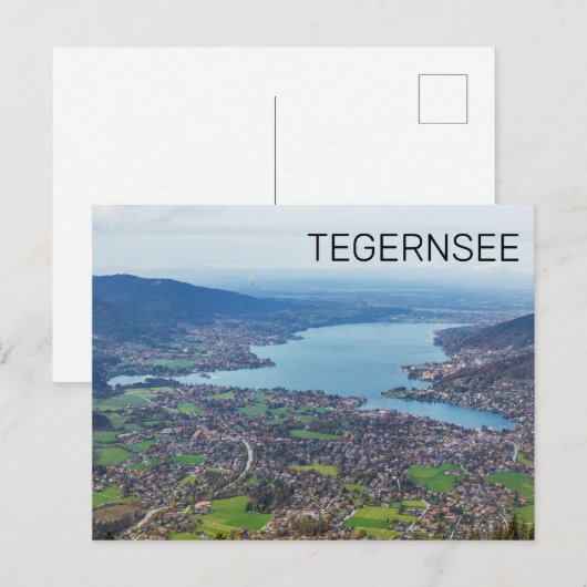 Tegernsee Bavaria Lake Germany Panorama Souvenir Feestdagenkaart (Voorkant / Achterkant)