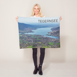 Tegernsee Bavaria Lake Germany Panorama Souvenir Fleece Deken