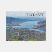 Tegernsee Bavaria Lake Germany Panorama Souvenir Fleece Deken (Voorkant (Horizontaal))