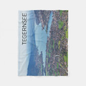 Tegernsee Bavaria Lake Germany Panorama Souvenir Fleece Deken (Voorkant)