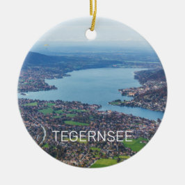 Tegernsee Bavaria Lake Germany Panorama Souvenir Keramisch Ornament