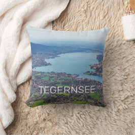 Tegernsee Bavaria Lake Germany Panorama Souvenir Kussen