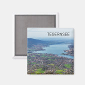Tegernsee Bavaria Lake Germany Panorama Souvenir Magneet (Voorkant / Achterkant)