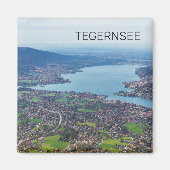 Tegernsee Bavaria Lake Germany Panorama Souvenir Magneet (Voorkant)