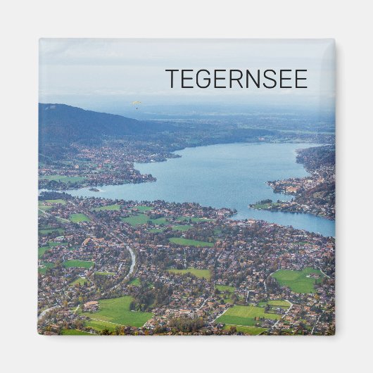 Tegernsee Bavaria Lake Germany Panorama Souvenir Magneet (Voorkant)