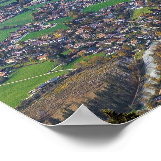 Tegernsee Bavaria Lake Germany Panorama Souvenir Poster (Hoek)