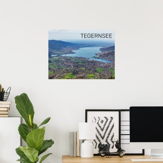 Tegernsee Bavaria Lake Germany Panorama Souvenir Poster (Thuiskantoor)