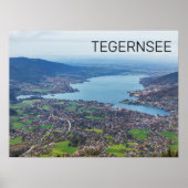 Tegernsee Bavaria Lake Germany Panorama Souvenir Poster (Voorkant)