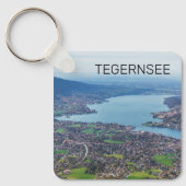 Tegernsee Bavaria Lake Germany Panorama Souvenir Sleutelhanger (Voorkant)