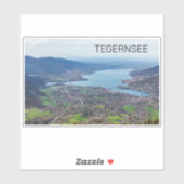 Tegernsee Bavaria Lake Germany Panorama Souvenir Sticker (Vel)