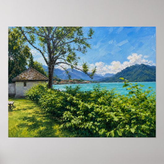Tegernsee bij de Alpen Poster (Voorkant)