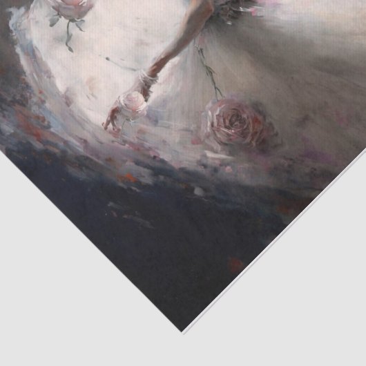 Tegoeden bij de rozen tissuepapier (Detail)