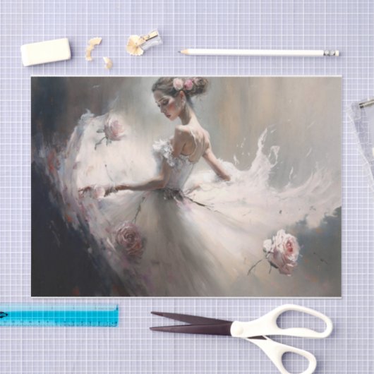 Tegoeden bij de rozen tissuepapier (Craft)