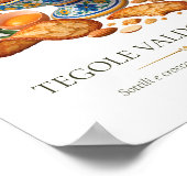 Tegole Valdostane – Italiaans Vintage Dessert Poster (Hoek)