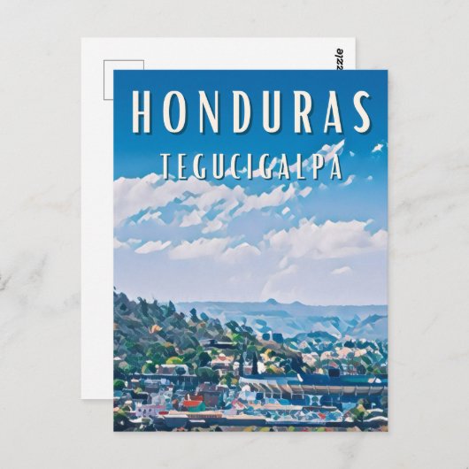 Tegucigalpa: geschiedenis en moderniteit briefkaart (Voorkant / Achterkant)