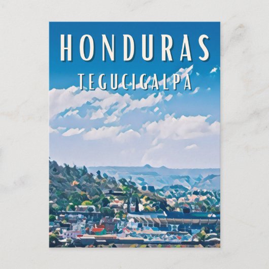 Tegucigalpa: geschiedenis en moderniteit briefkaart (Voorkant)
