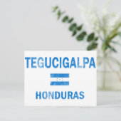 Tegucigalpa Honduras Design Briefkaart (Staand voorkant)