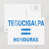 Tegucigalpa Honduras Design Briefkaart (Voorkant / Achterkant)